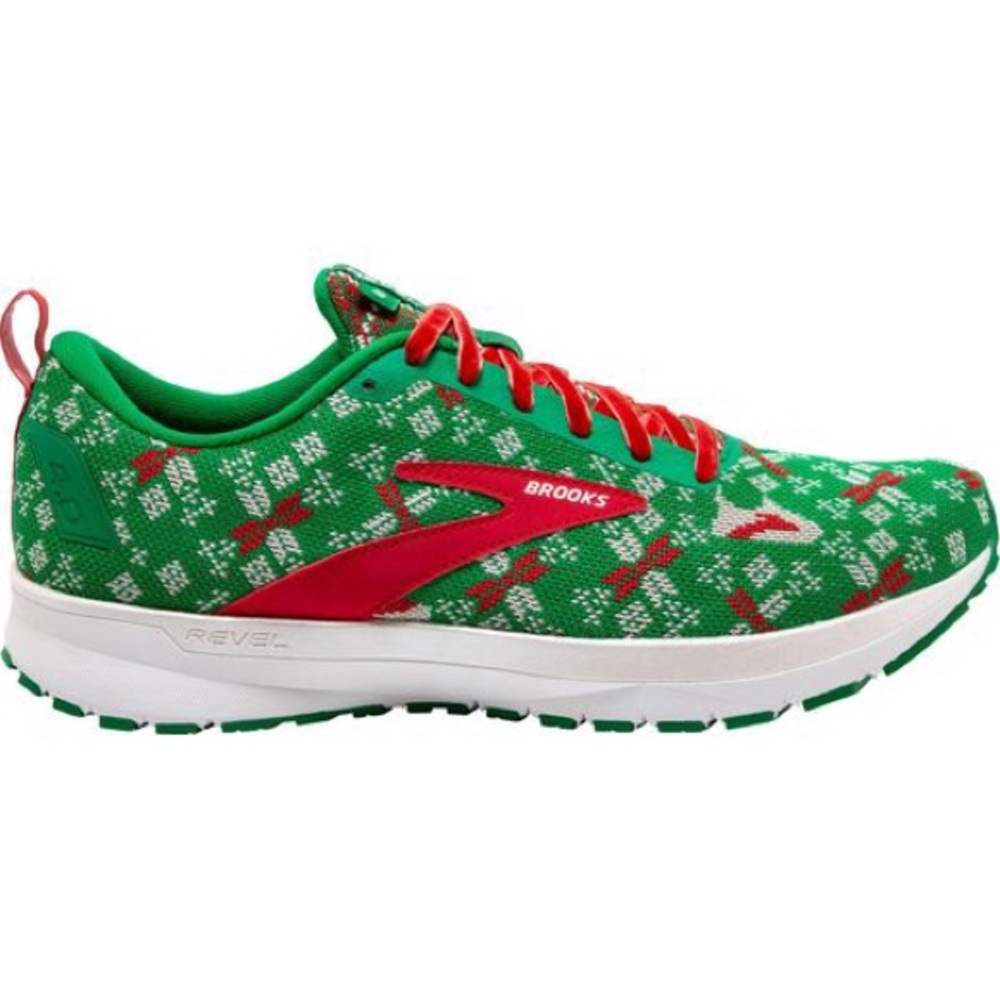 Brooks Revel 4 Run Merry Running Shoes in Green/White - Size 8